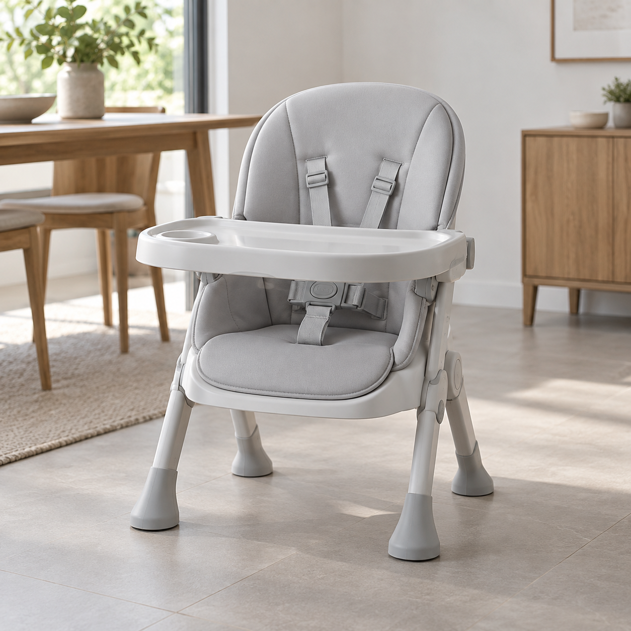 Cosco Kids, Cadeira de Refeição Portátil Smart, Gelo