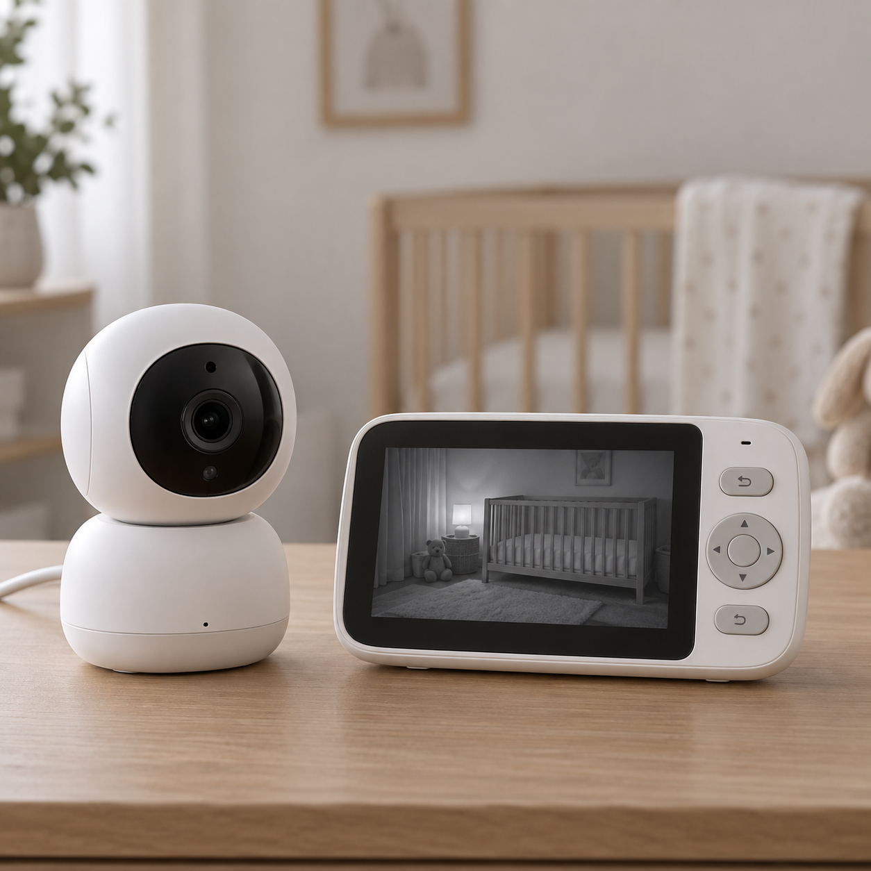 Monitor de Bebê com Câmera, Tela 3,2" e Visão Noturna (genérico)